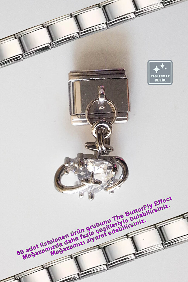 Italian Steel Bracelet - Single Charm