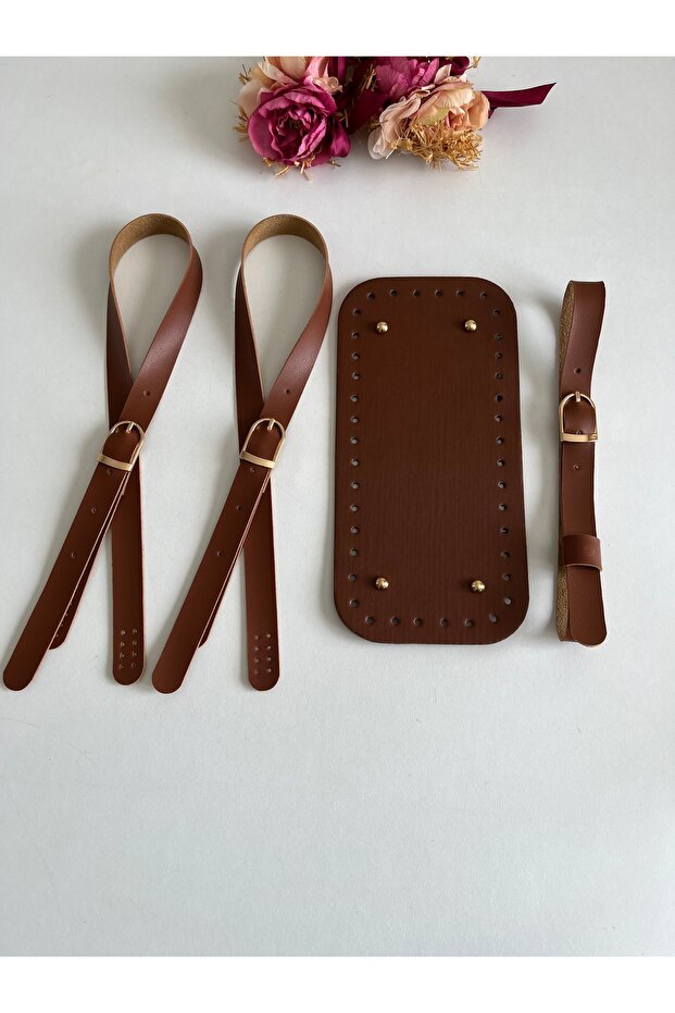 Bag Base Kit for Knitting Bags - Sew-On Strap, Base and Hat Belt Set