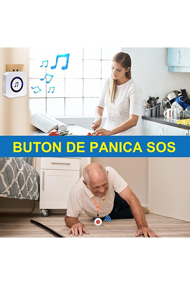 Neo™ Tuya® SOS Panic Button for the Elderly, Smart App, without WIFI - 2