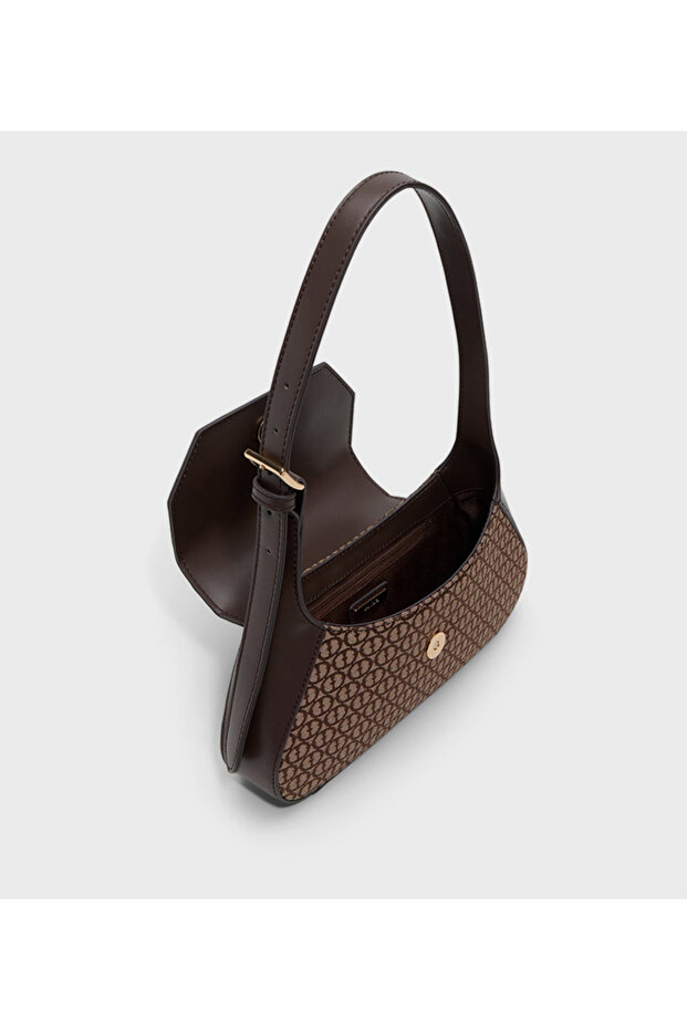 Rhianon Patterned Snap Closure Shoulder Bag - 3