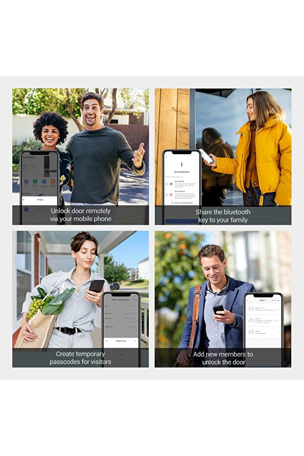 Smart Lock DL05, 7-in-1 Keyless Entry Door Lock, with Fingerprint Access – Secure Keyless En - 5