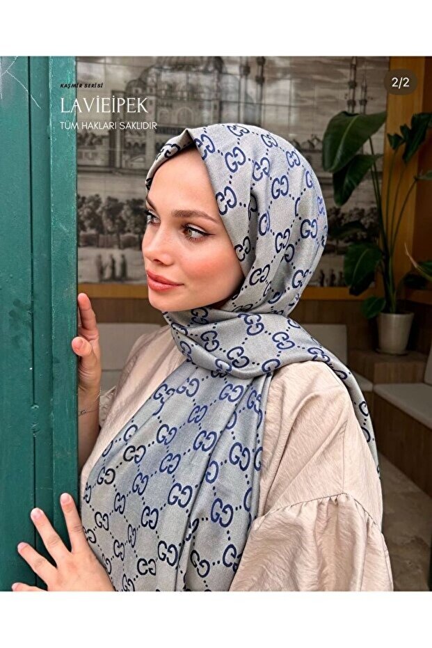 Çift Taraflı Kaşmir İpek Şal - Lüks, Yumuşak ve 4 Mevsim Kullanıma Uygun - 1