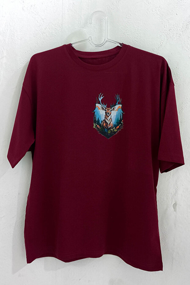 Bordo Askılı Tişört