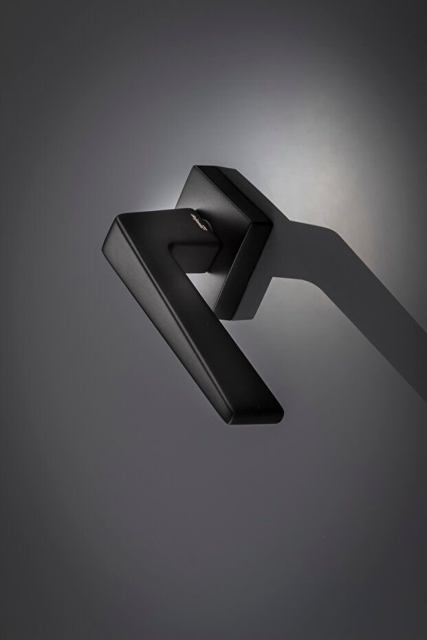 Interior Door Handle Penta Matte Black Room Locked