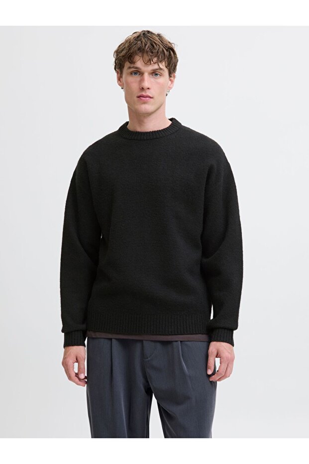 Strickpullover Einfarbig Strickpullover - 1