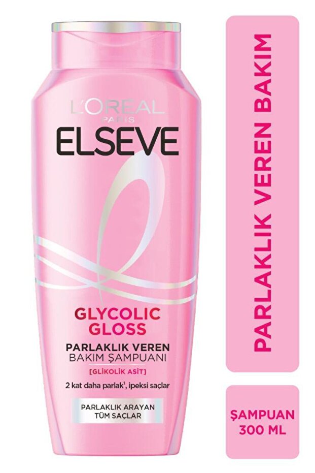 Glycolic Gloss Parlak Veren Saç Bakım Rutini Seti: Şampuan, Saç Kremi, Bakım Spreyi - 2