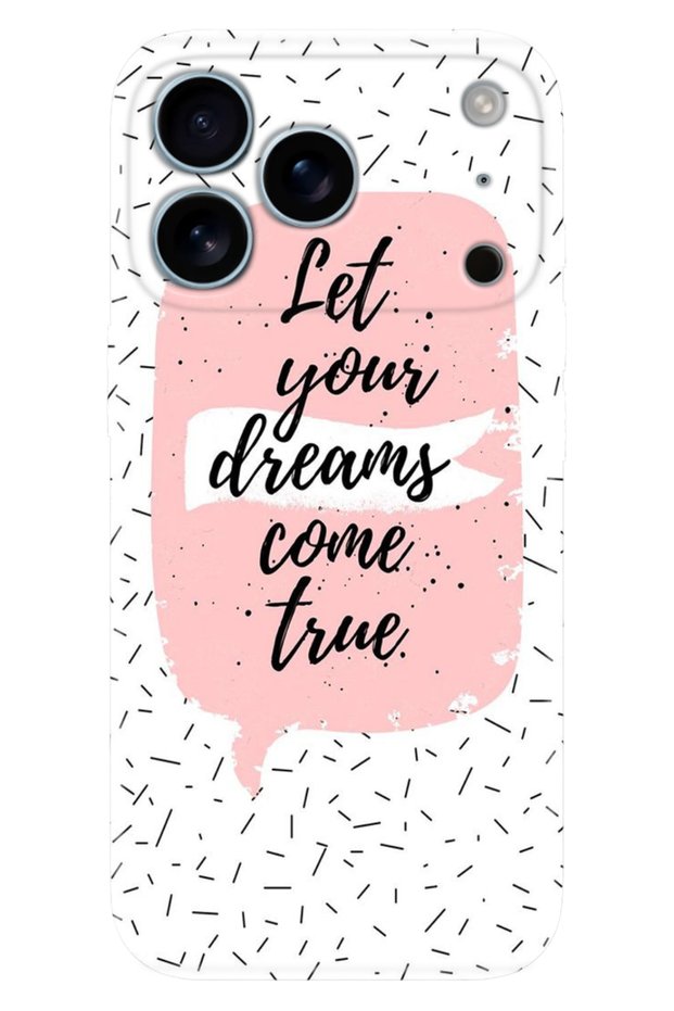 iPhone 17 Pro Max 6.91 Inch Case Decorative Silicone Printed Cover Let Dream Love