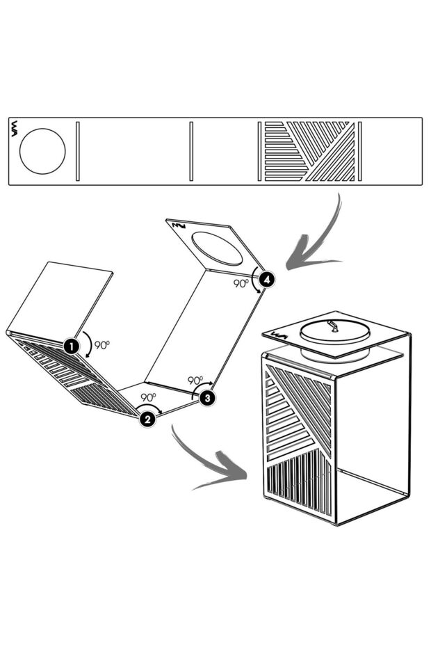 çelik paslanmaz mumluk - 2