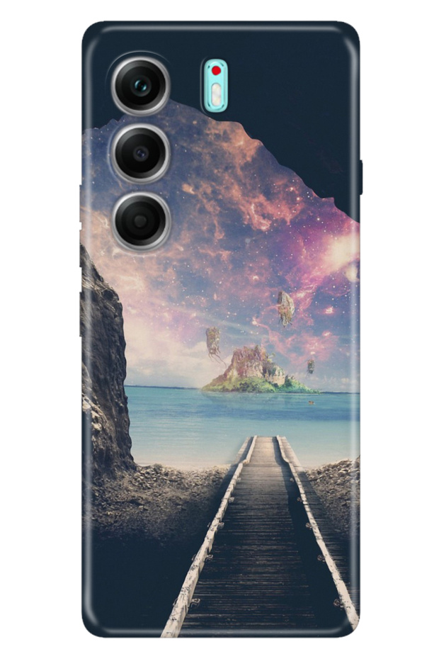 Camon 40 Pro 5g Cm7 Compatible Case Art Silicone Printed Tpu Train Track