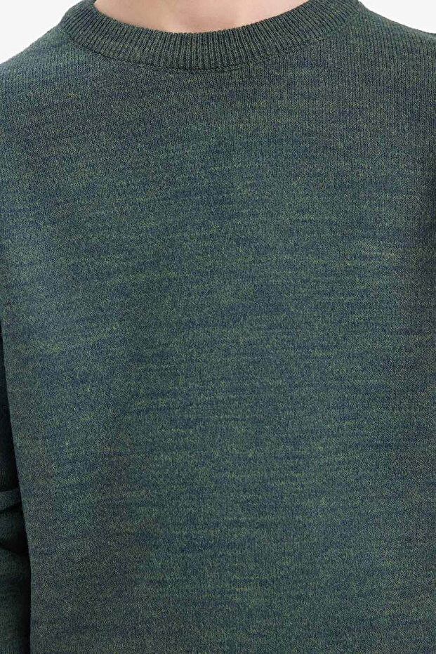 Bisiklet Yaka Triko Haki Erkek Çocuk Kazak A4992A8/KH73 - 4