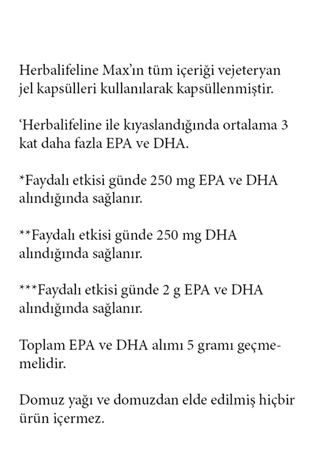 Herbalifeline Max 30 kapsül Omega - 3