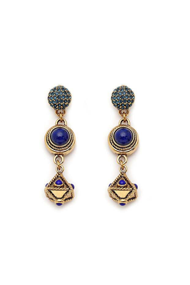 Fold Lapis İğneli Küpe - 1