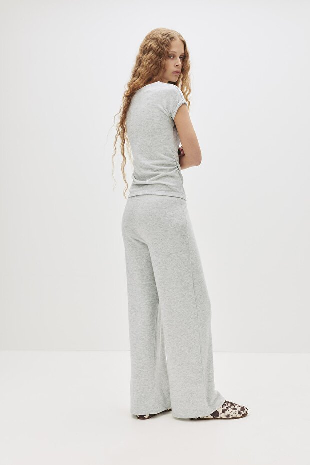 Soft touch yan büzgülü tişört - 2