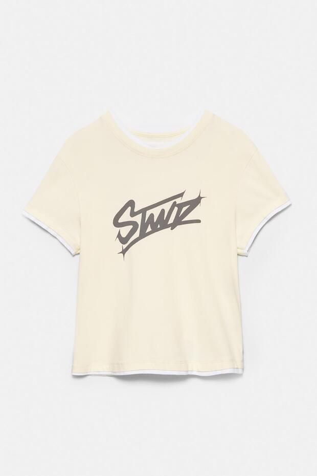 Çift katlı kısa kollu STWD t-shirt - 3