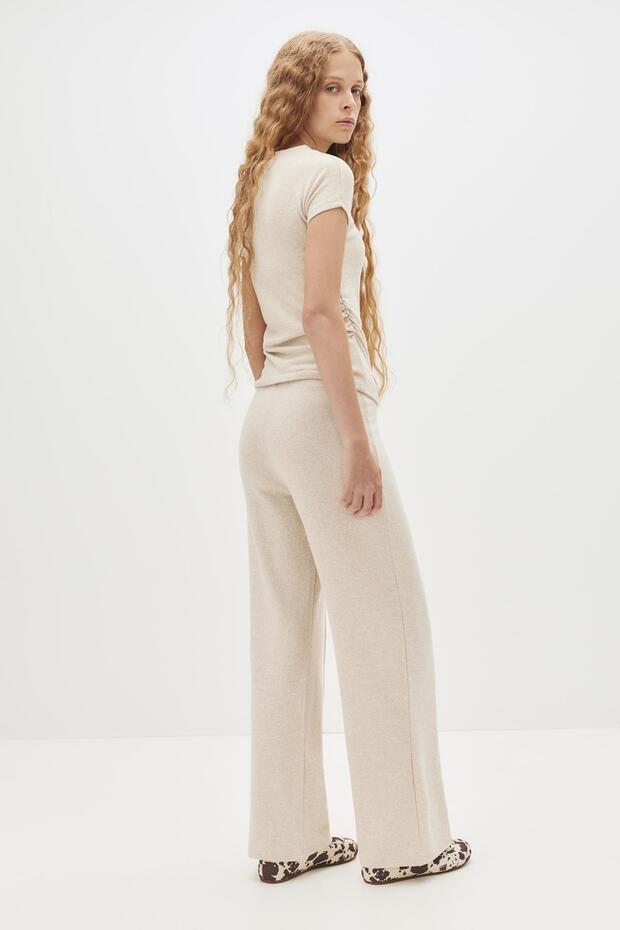 Soft touch yan büzgülü tişört - 2