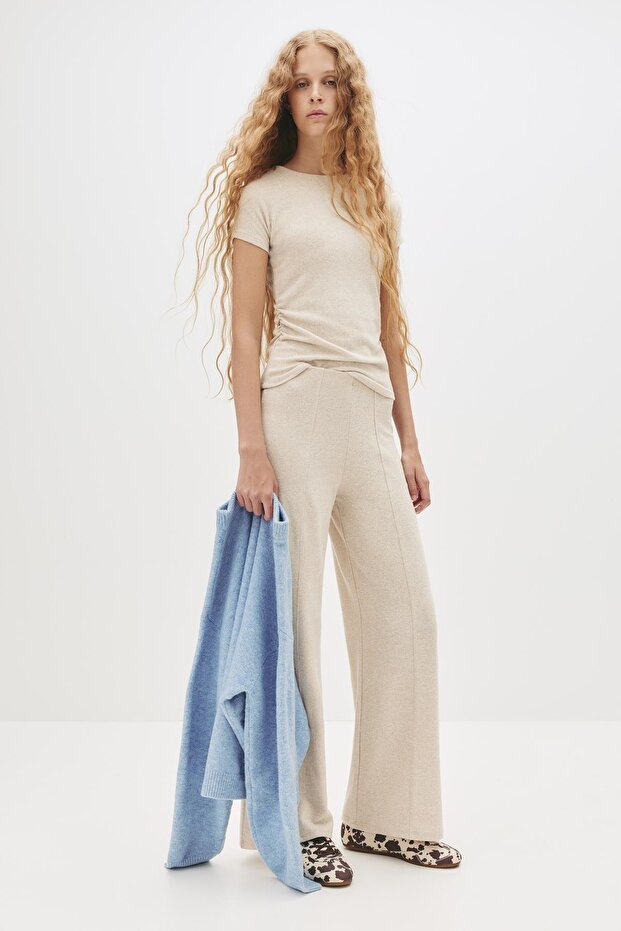 Soft touch yan büzgülü tişört - 4