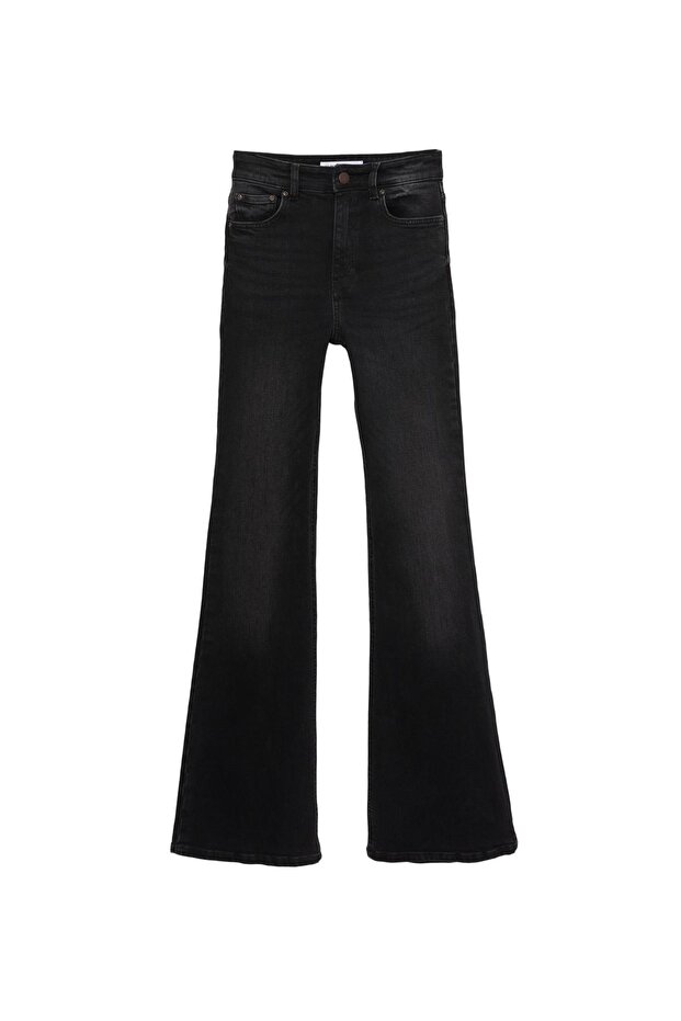 Yüksek bel çan kesim jean - 3