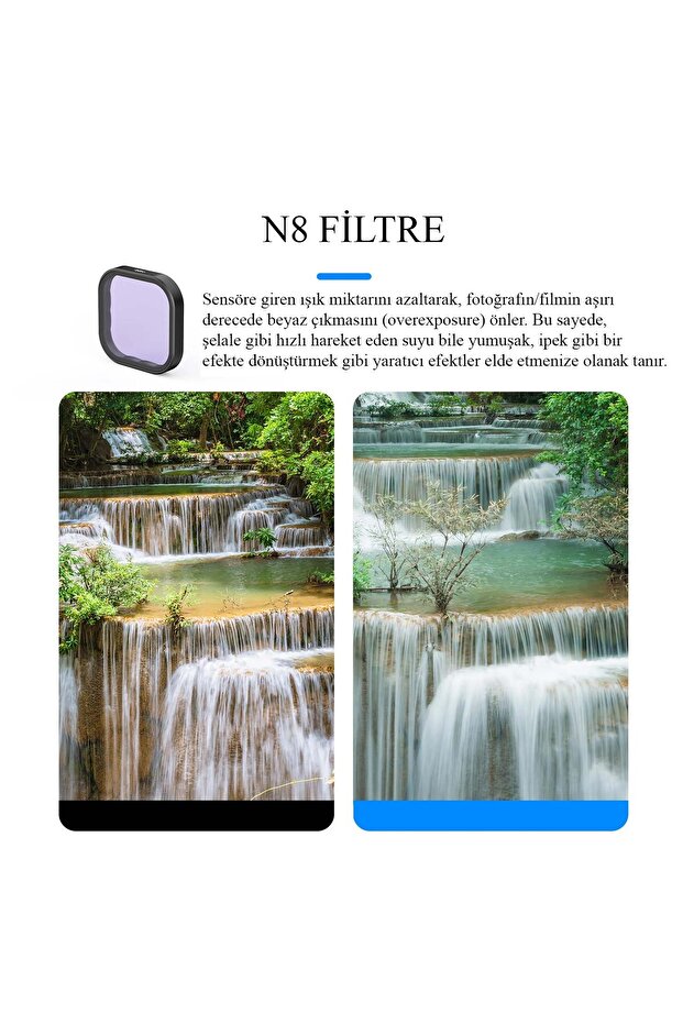 Go Pro Hero 13 İçin 4'lü Filtre Seti - CPL + ND8 + ND16 + ND32 - Model: S5-FLT-13-TGP - 5