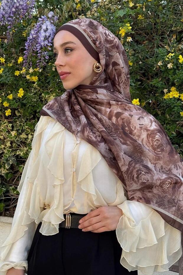 ROSSA DESEN PAMUK ŞAL - 3