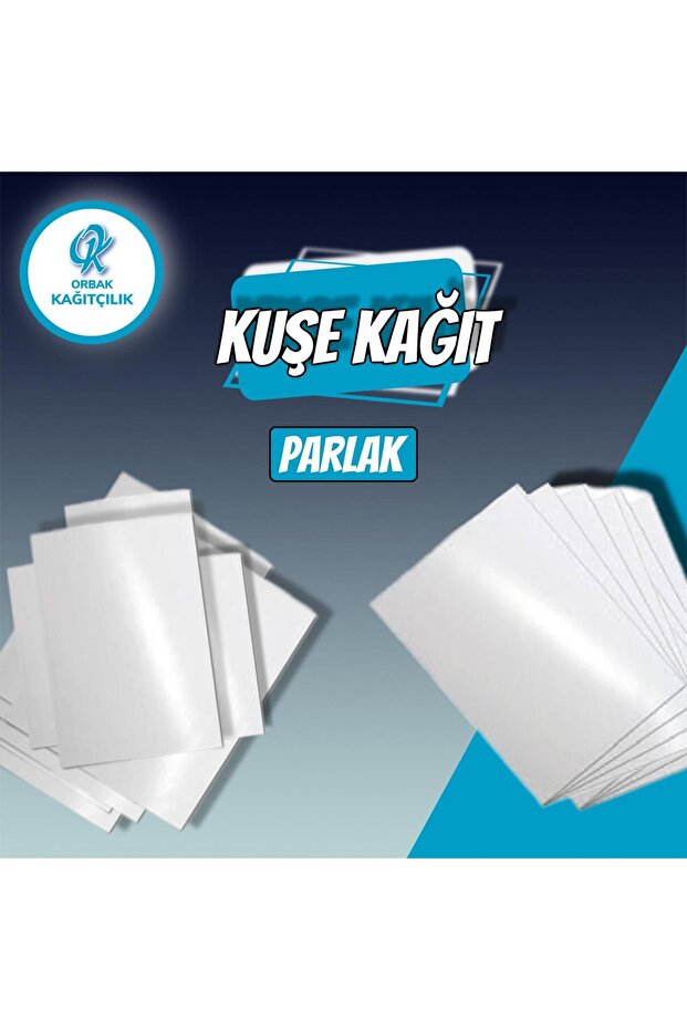 Kağıt Paspas A4 Parlak Kuşe Kağıt 50 adet - 1