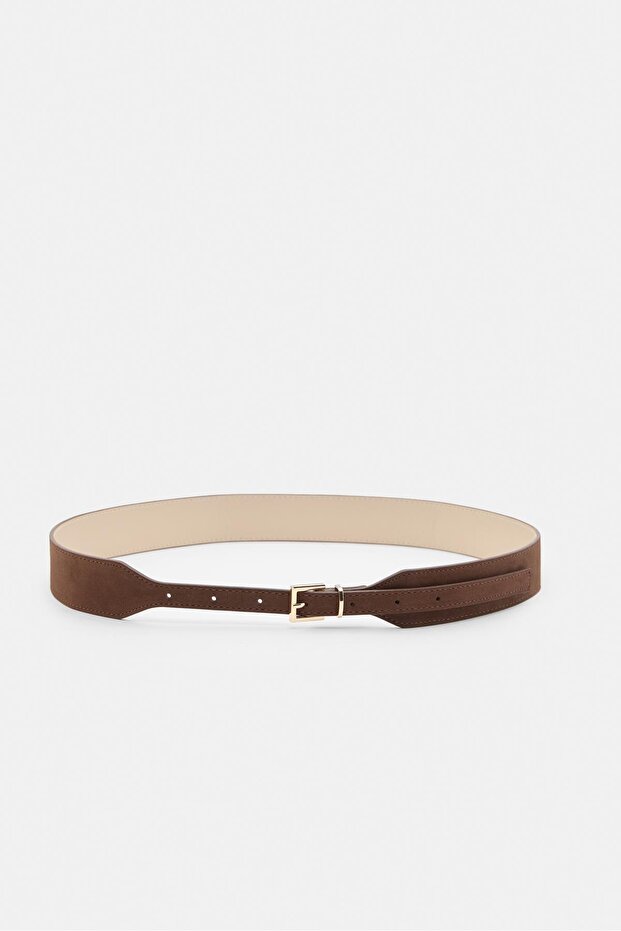 Geniş suni deri kemer - 3