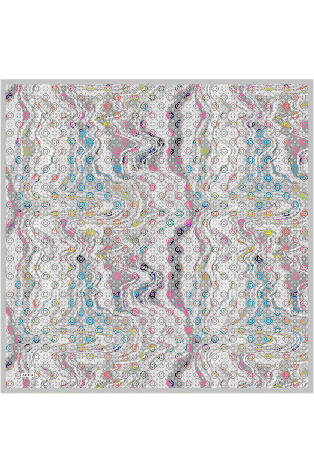 İpek Krep Saten Eşarp - 1