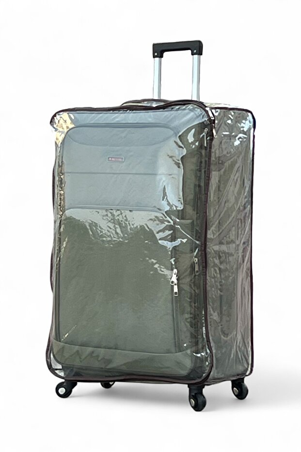 Soft Material 32 Inch (36-40kg) Extra Large Green Luggage With Cover, Ultra Lightweight