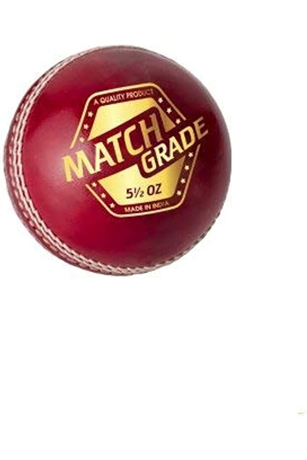 Match Grade Cricket Leather Ball ( Red)