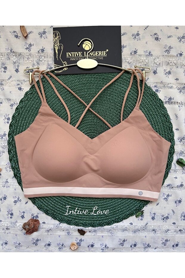 Mira Seamless Lightweight Padded Double Strap Non-Wired Comfortable Bralette/Bra/Bustier/Sports Bra