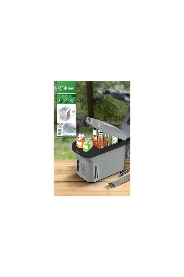 Kım-4750 Portable Portable In-Car Refrigerator with USB - Cigarette Lighter Port