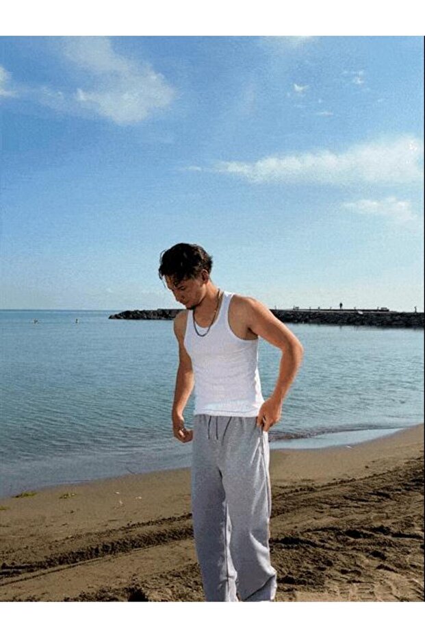 Premium Basic Fitilli Atlet Beyaz - 5