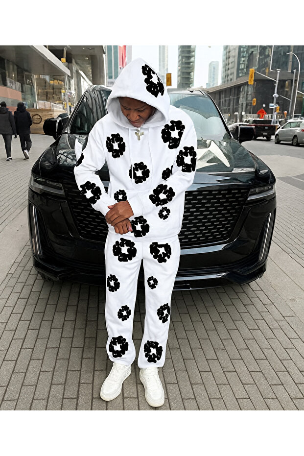 Men's 3 Thread Embossed Print Suit |   Quality and Modern Sports Style for Everyday Comfortable Use - 1