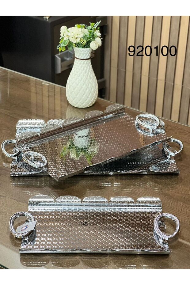 طقم تباسي تقديم بتصميم حديث 3 قطع