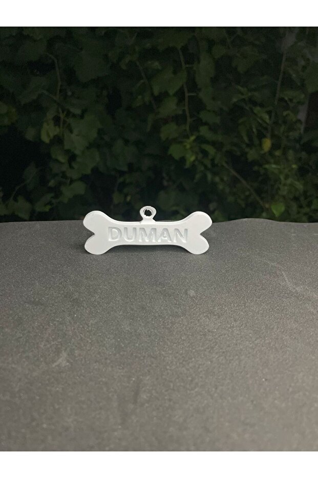Köpek isimlik Tasmaya takılabilir Kemik Şeklinde Künye /Desenli Köpek İsimliği /İsimli Köpek Tasması - 4