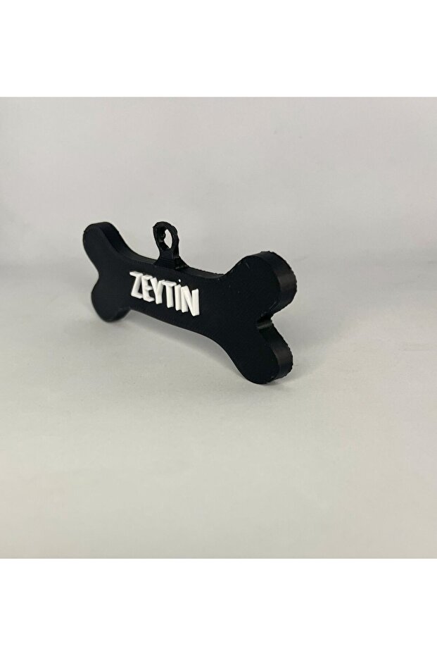 Köpek isimlik Tasmaya takılabilir Kemik Şeklinde Künye /Desenli Köpek İsimliği /İsimli Köpek Tasması - 2
