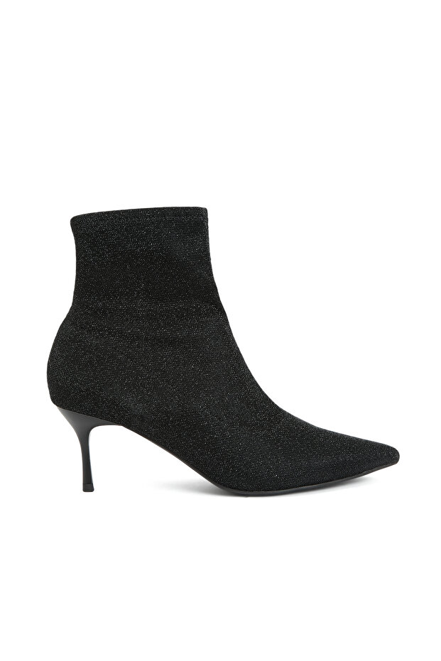 Siyah Kadın Desenli Bot - 1