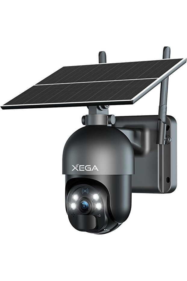 3G/4G LTE Security Camera - 2K Solar Powered Wireless Outdoor, PIR Motion Sensor, Night Vision,