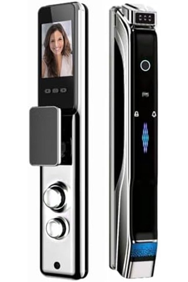 قفل ذكي مزود بكاميرا، وميزة التعرف على الوجه ثلاثي الأبعاد، ومراقبة فورية، وتقنية الاتصال الداخلي عبر الفيديو عبر شبكة WiFi - 1