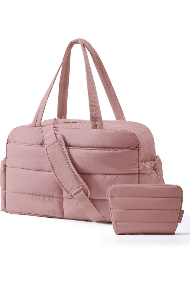 Gym Bag for Women with Toiletry Pouch, Lightweight Weekender Bags with Wet Pocket top-notch standard