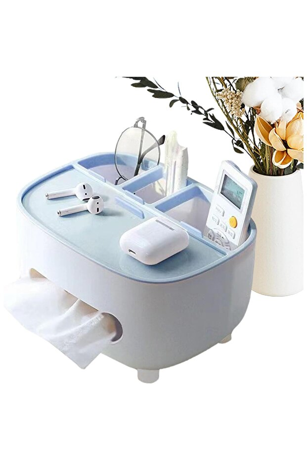 Support for Napkins, Flippy, Multifunctional Box, Minimalist Design, ABS, Personal Object Holder, De - 3