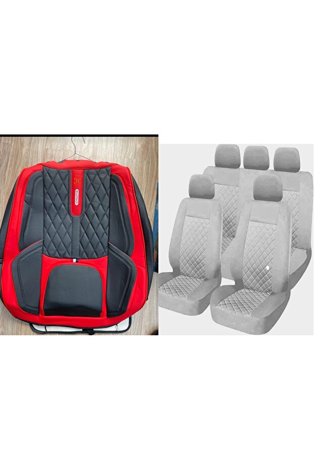 Luxury Quilted Car Seat Covers Full Set – Universal Fit for 5 Seats