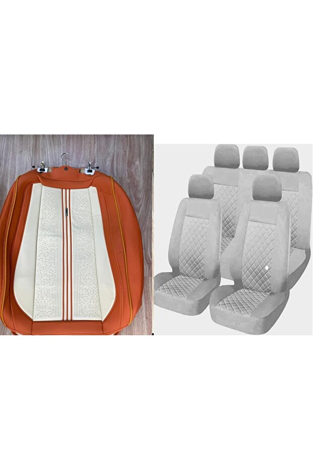 Luxury Quilted Car Seat Covers Full Set – Universal Fit for 5 Seats