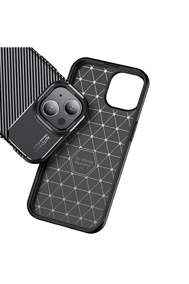iPhone 15 Plus CarbonFiber Case, black - 5