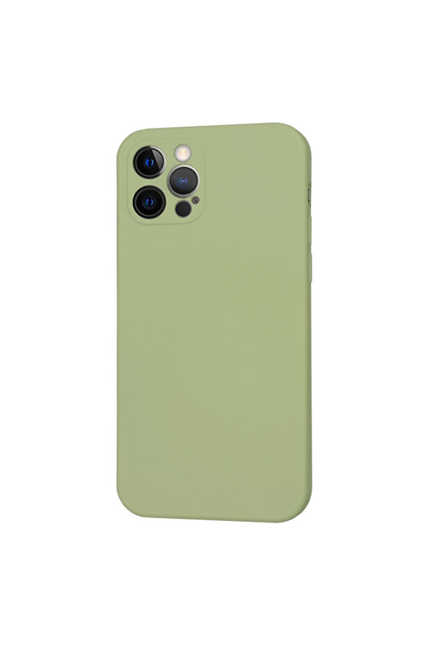 Husa silicon iPhone 12 Pro SoftFlex MagSafe, verde - 6
