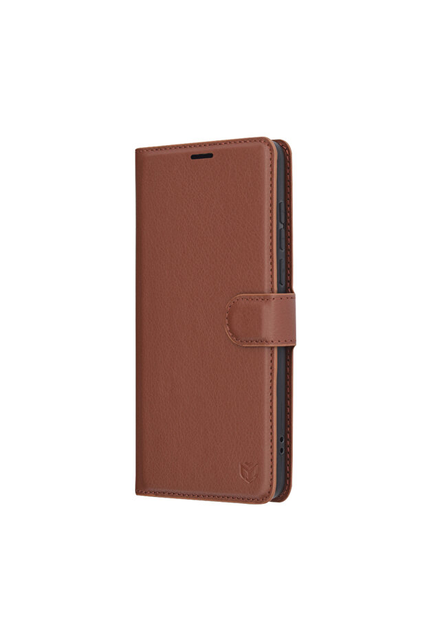 Husa OnePlus 13 Leather Folio, maro - 3