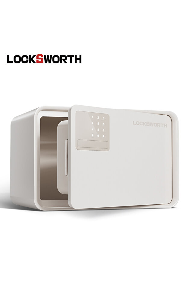 LocksWorth Electronic Safe Box,H200*W310*D200 #White