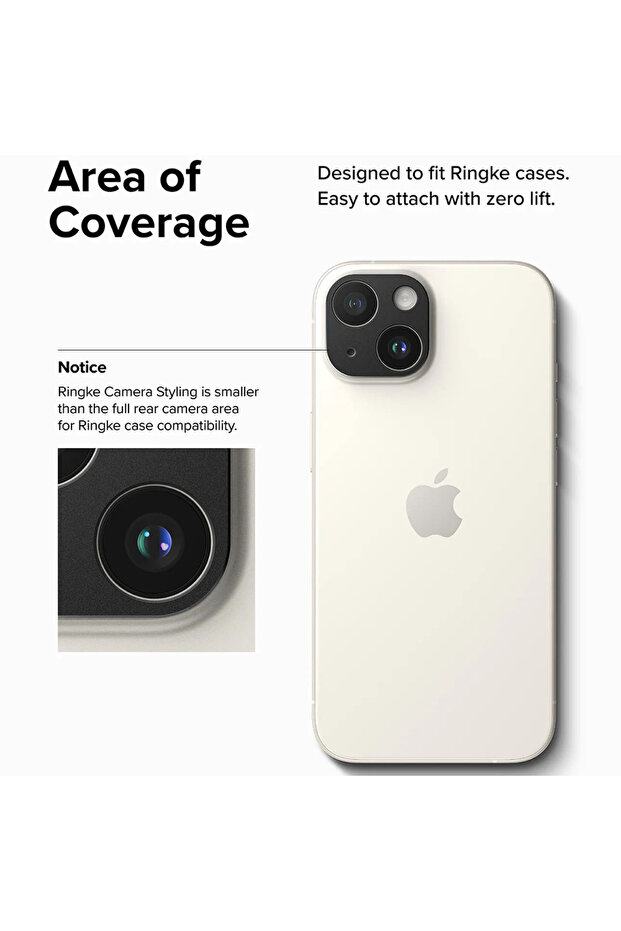 iPhone 15 Camera Styling camera protection, black - 7