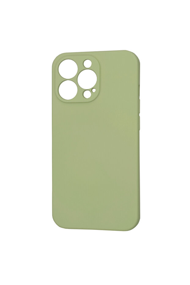 Husa silicon iPhone 13 Pro SoftFlex MagSafe, verde - 2