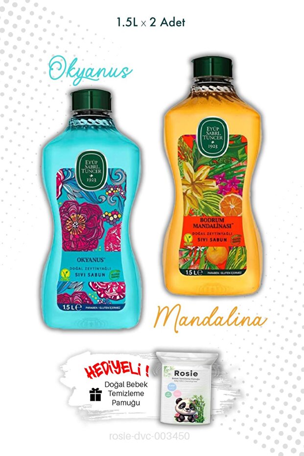 1.5L Liquid Soap Ocean and Basement Tangerine and Rosie