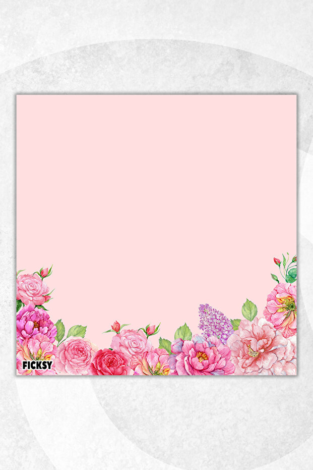 Flower Memo Pad - 9*9 cm Size - 50 Sheets - Notepad - Memopad - Note Paper - to Do List - Notebook - 1